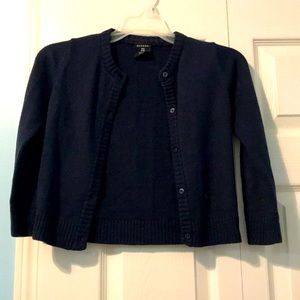 Girls navy cardigan
